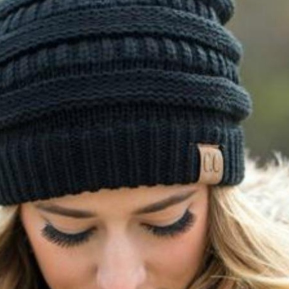 CC Boutique Accessories - CC Beanie in Black CC Boutique Accessories - CC Beanie in Black